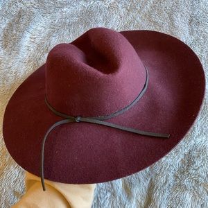 Wool Brim Floppy Hat